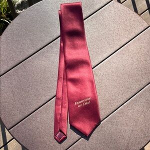 Vintage Wolfmark Collection Chicago Innovate or Die! Maroon Burgundy Tie